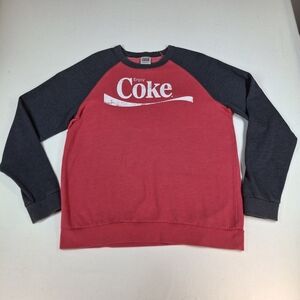 Coca Cola Red and Gray Crewneck